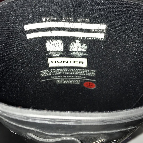 Hunter Shoes - Size 7 matte black hunter boots